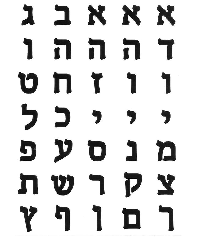 א-ב שחור רקע שקוף