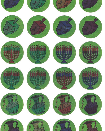 סימנים של חנוכה - רקע ירוק