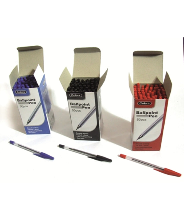 עט כחול 1 מ"מ - 50 יח'